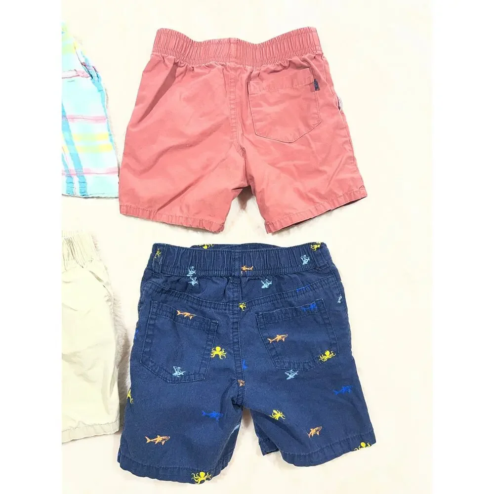 Boys 2T Shorts Bundle 4 Pair Gap Angel Dear Garanimals Summer EUC Cotton